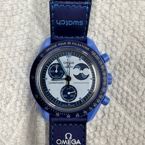 Omega Swatch MoonSwatch Mission to the Moon Super Blue Moon Neptune Moonphase